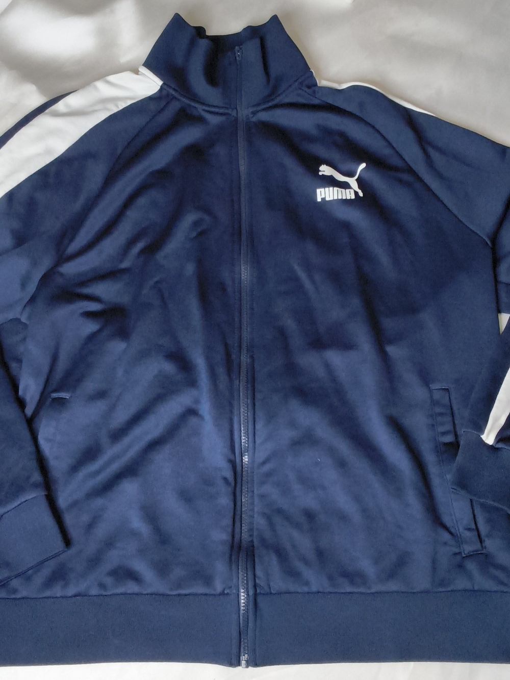 Puma Men’s Navy Blue Full-Zip Track Jacket